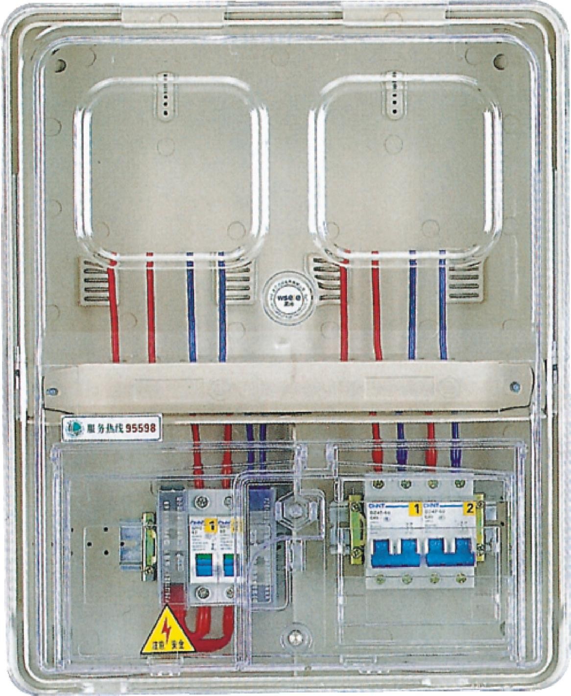 2 Posisi Permukaan Mounted Electric Meter Box Dengan Pintu Pc Transparan