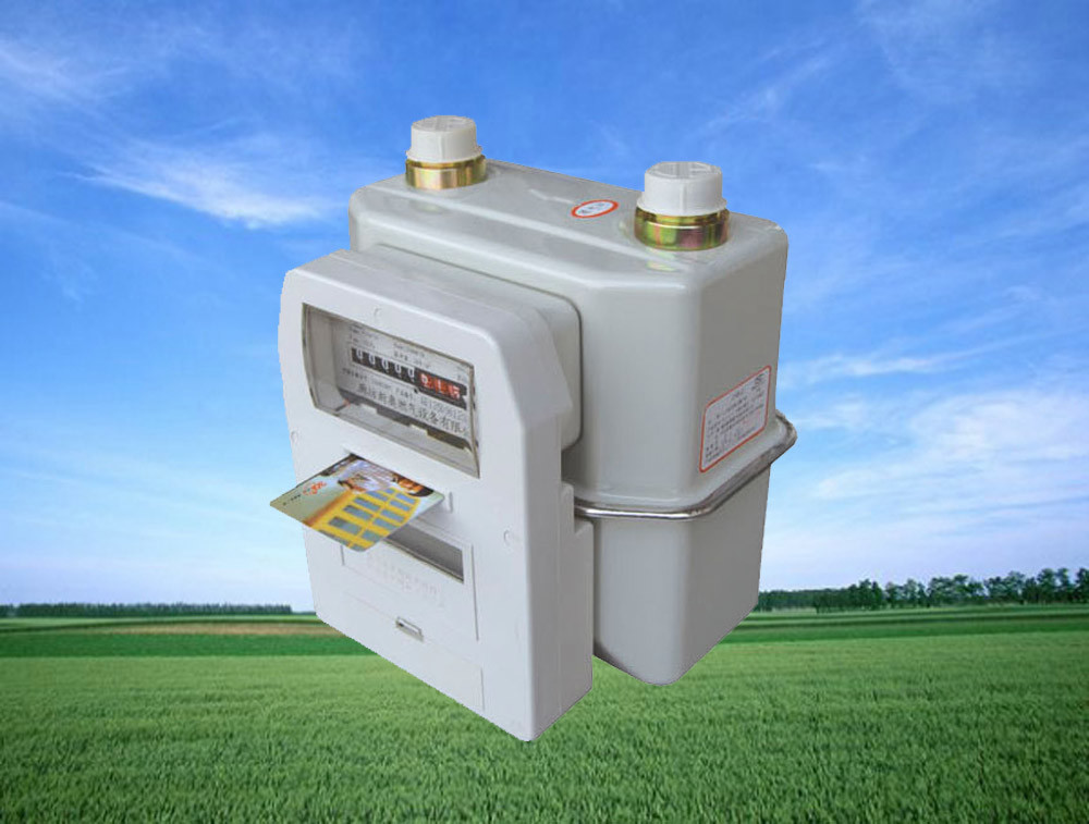 Smart IC Card Steel Meteran Gas Prabayar, Meter Prabayar STS Putih Untuk Metering Compact
