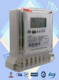 IEC Standard 2 Phase Electric Meter, Tiga Kawat Baterai Prabayar Listrik