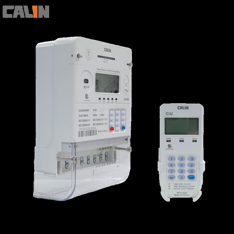 GSM GPRS AMI Solusi Wireless Electricity Meter 3 Phase STS prabayar ...