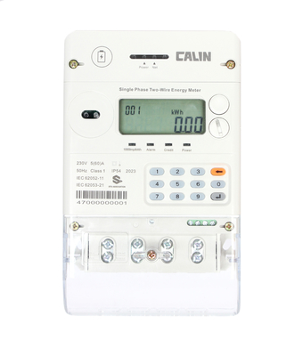 CA168-CS23 STS Prepaid Electricity Meter Nigeria Smart Energy Meter Dengan Komunikasi GPRS/PLC / 3G / 4G / RF